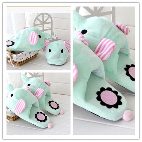 Unisex Plush Cotton Home Slippers