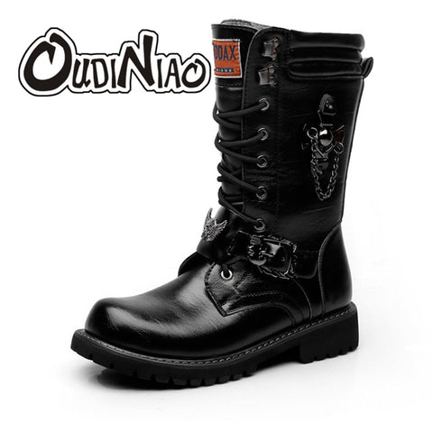 OUDINIAO Army Boots Men