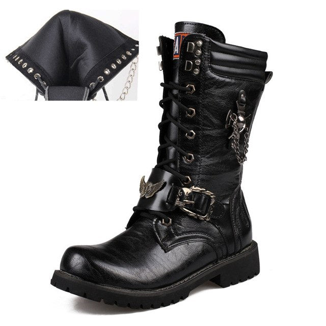 OUDINIAO Army Boots Men