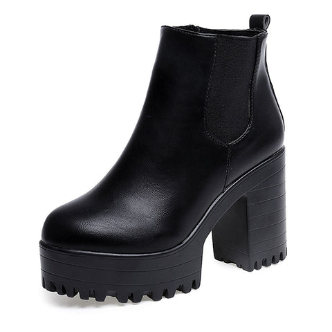 Square Heel Women Boots