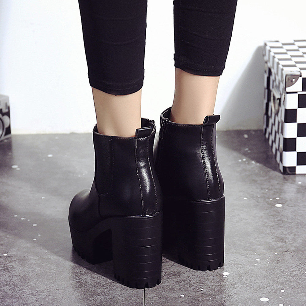 Square Heel Women Boots