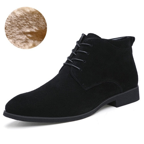 JUNJARM Genuine Leather  Ankle Boots for Men