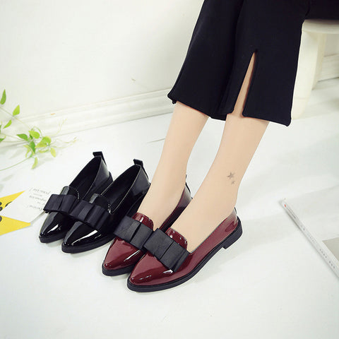 Women Pointed Toe Oxford Shoes