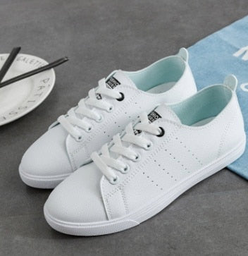 Breathable Vulcanization Lace-Up  Women Casual Shoes
