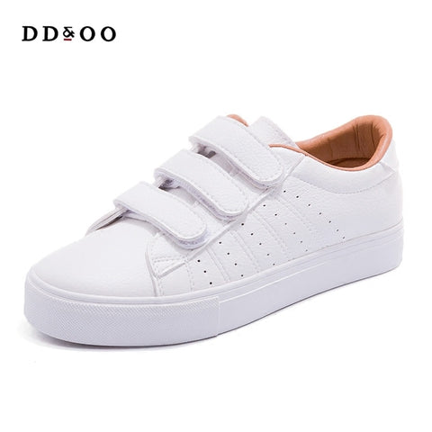 PU leather striped  women shoes