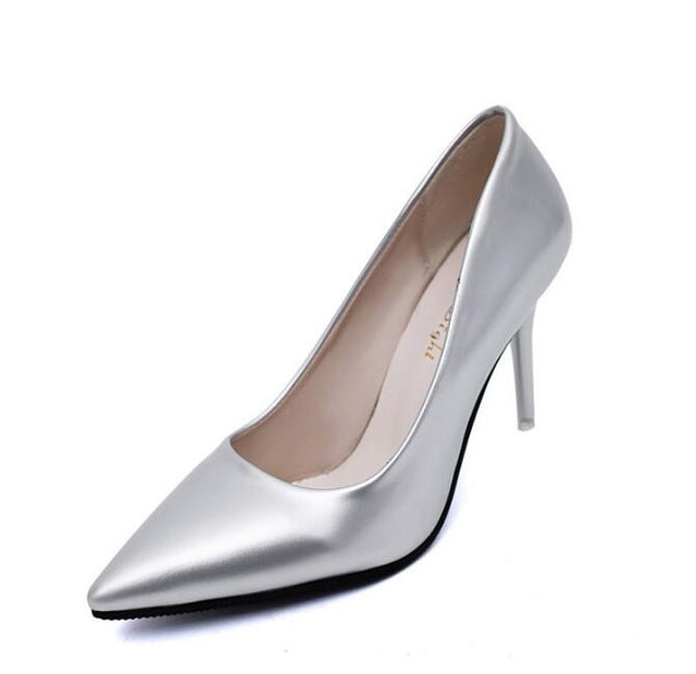 Blue high heels for women