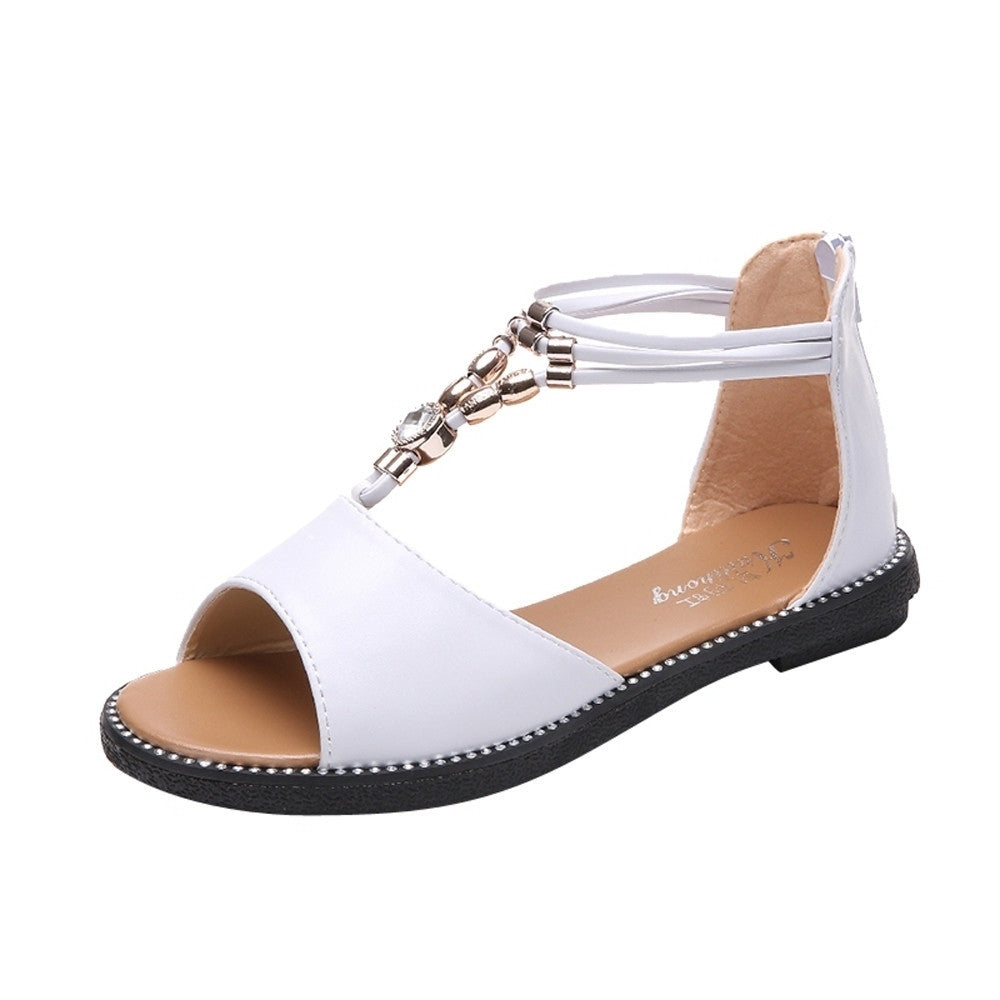 Women Rhinestone Breathable Flat
