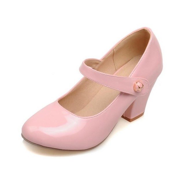 Round Toe  Lady  High Heels