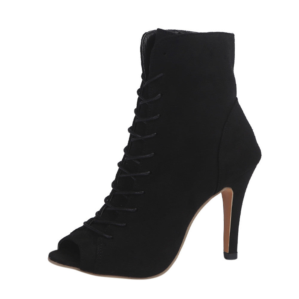Peep Toe  Ankle High Heels