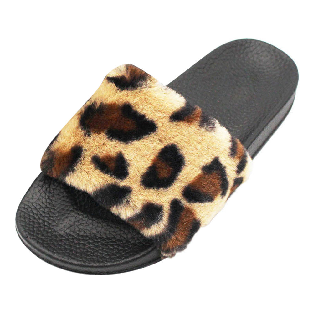 Leopard printed Womens Sliders