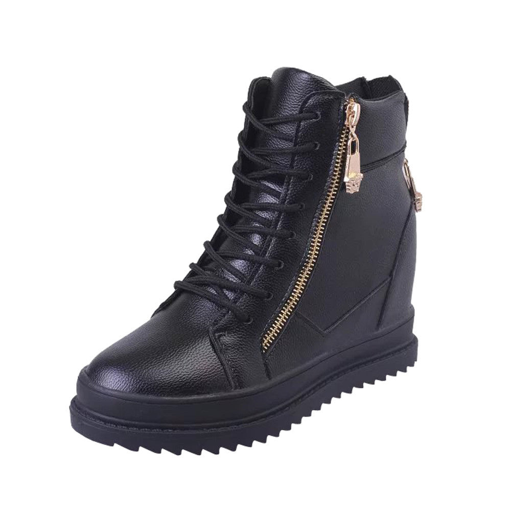 High-Top  Zipper Sneakers
