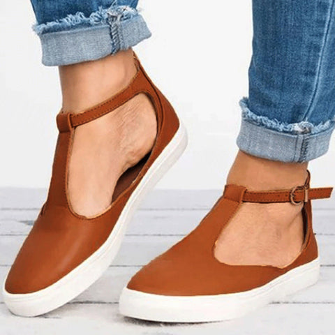 Round Toe  Vintage Out Shoes