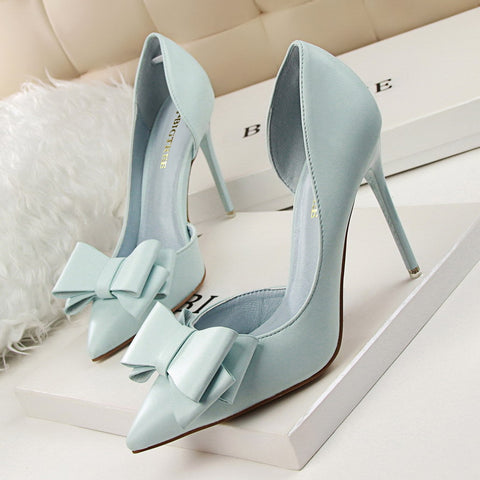 Hollow Pointed High Heels