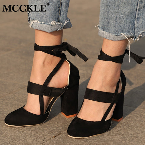 Ankle Strap High Heels